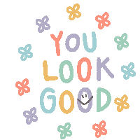 Look Flowers Sticker