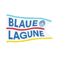 blauelagune see sommer wakepark strandbad Sticker