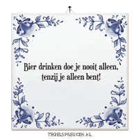 Humor Bier Sticker by Tegelspreuken.nl