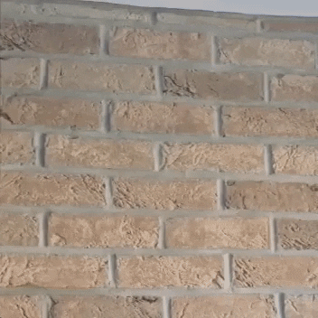 thebricktileco giphygifmaker brick brickwall bricktiles GIF