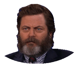 Happy Nick Offerman Sticker by reactionstickers