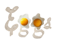 eggs huevos Sticker by The Eggshibit