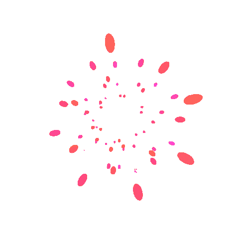 Pink 3D Sticker by Quasi Crystals