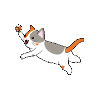 Cute Cat Sticker by Petique, Inc.