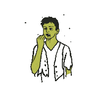 Zombie Sign Sticker by Norriseph