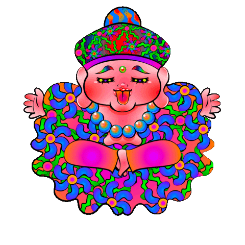 Buddha Sticker by NAPOYAN