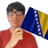 Holding Bosnia And Herzegovina Sticker