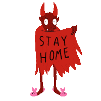 Stay Home Trick Or Treat Sticker