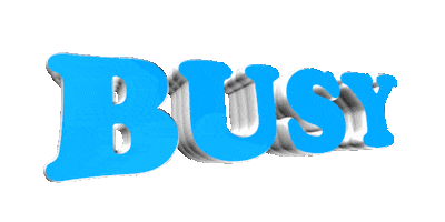 busy text Sticker