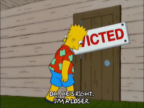 sad bart simpson GIF