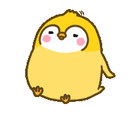 Anduony yellow penguin wind sit Sticker