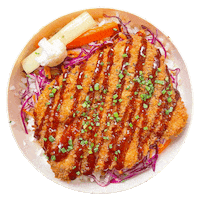 Chicken Katsu Bowl Sticker by foodbabyny