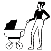 LigetBudapest family pram varosliget ligetbudapest Sticker