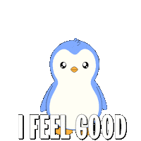 Happy Good Vibes Sticker by Pudgy Penguins