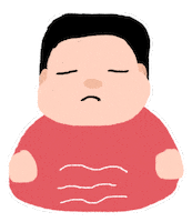 Hungry Lets Eat Sticker