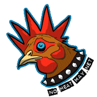 Chicken Vegan Sticker by No Meat May