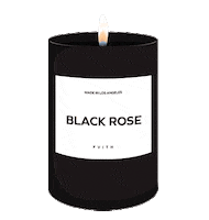 FVITH black dark death candle Sticker