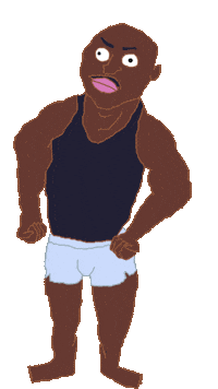 Buff Thrust Sticker by TRIPLEBUMMER