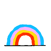 Rainbow Positivity Sticker by Sam Taylor