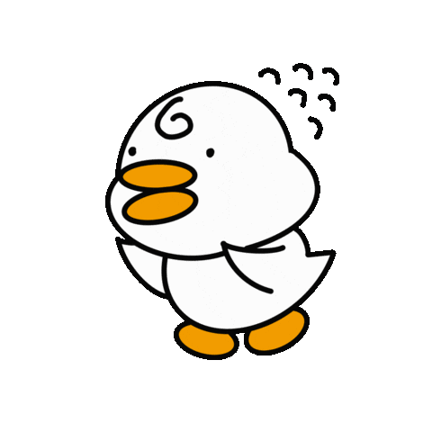 eesujinn giphyupload run duck 오리 Sticker