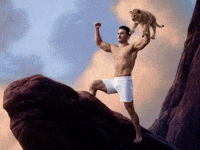 Lion Chad GIF
