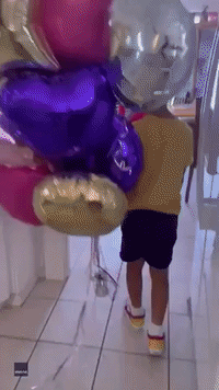 Arizona Woman Turning 104 Delighted by Great-Grandson's Birthday Balloons