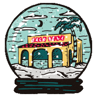 Snow Winter Sticker by Taco Bell