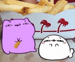 Interested French Fries GIF