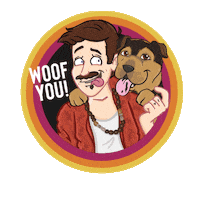 martifischer love dog marti fischer martimcflyscher Sticker