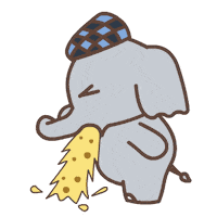Emoji Elephant Sticker