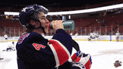 hockey spitting GIF by Greenville Swamp Rabbits