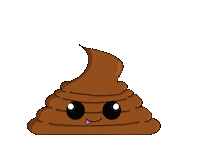 Ey_Bee shit poop poo toilet Sticker