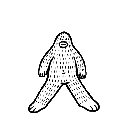 Rainbow Standing Sticker by Frank Ape