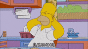 homer simpson laughing GIF