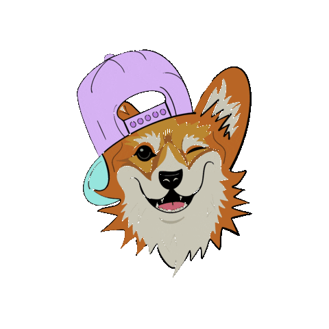 ConceptualColors dog dogs puppy corgi Sticker