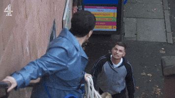 Chase Stairs GIF by Hollyoaks