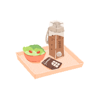 17beautyhouse breakfast salad healthy meal hi dear Sticker
