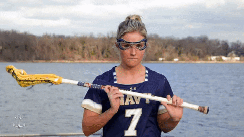 Womens Lacrosse Go Navy GIF by Navy Athletics