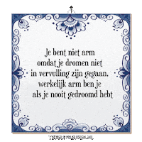 Hoop Reflectie Sticker by Tegelspreuken.nl