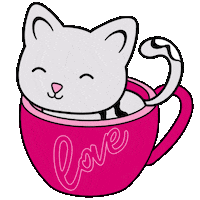 loveyoboki love cat heart kawaii Sticker