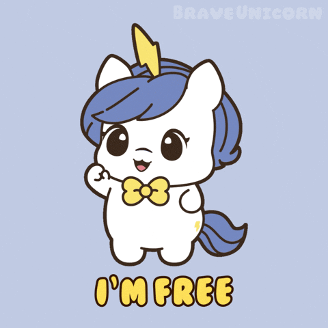 Im Free Ready To Go GIF by Brave Unicorn