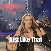 Just Like That Snap Finger GIF by Trish Stratus