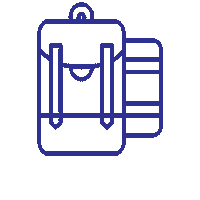 Sur-la-pointe-des-pieds sur la pointe des pieds bag-blue Sticker