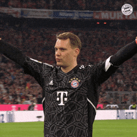 Happy Hands Up GIF by FC Bayern Munich