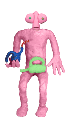 Freak Clay Sticker by Trash Mountain