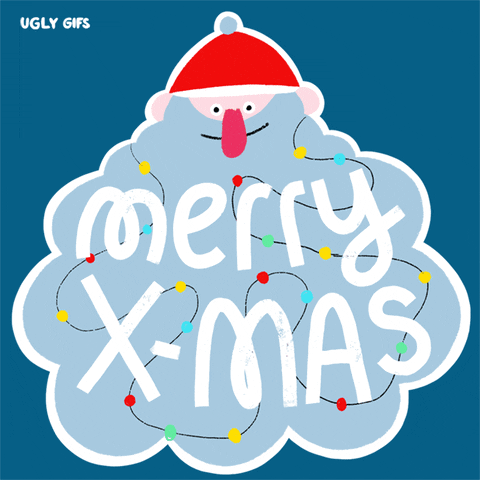 X-Mas Christmas GIF by UGLY GIFS