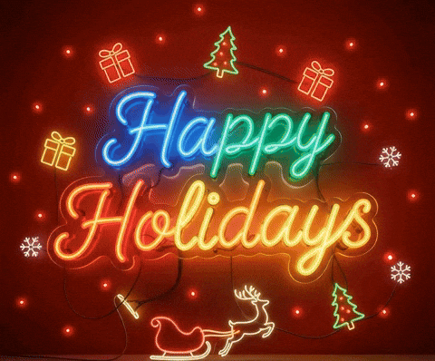 Merry Christmas Happy Holidays GIF