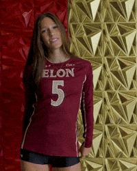 Elon Volleyball GIF by Elon Phoenix