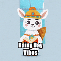 Rain Relaxing GIF by Llamaozi