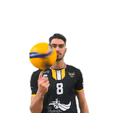 Prvball volleyball spin the ball prvb rebeyrol Sticker